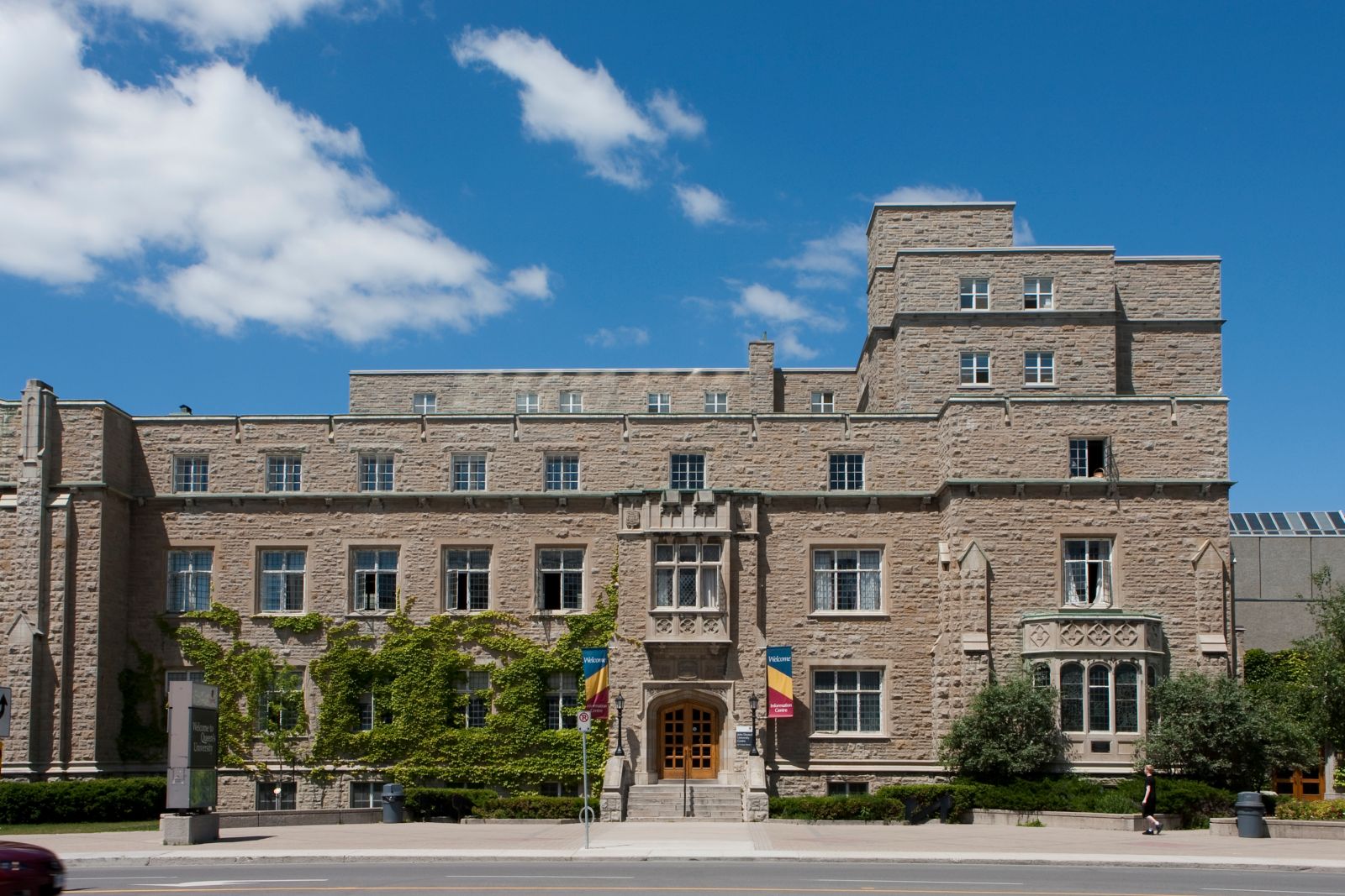 John Deutsch University Centre (JDUC) on a sunny summer day.